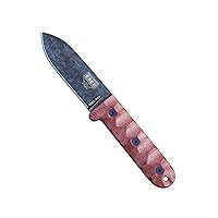 PR4 Fixed Blade Survival Knife –Field Tested, Durable and Reliable Bushcraft Knife with Dark Tan Sheath, Ideal for Survival, Outdoor Use, and EDC