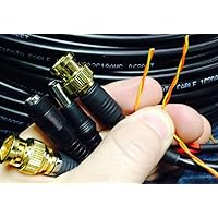 125' Black PAN TILT Zoom Compression BNC Video RG59-RS485-POWER PTZ Data Siamese HD-SDI Cable 18/4