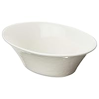Narumi 50460-9714 Forte Bowl Plate, White, 4.3 inches (11 cm), Oval