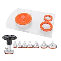 Watch Back Remover Tool,Watch Suction Back Case Opener Set,Durable Watch Case Opener,Non Marking Silicone Watch Cover Remover for Repair,Watch Repair Kit(Orange)