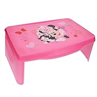 Disney Minnie Mouse Foldable Storage Activity Tray for Kids' Markers, Crayons, Crafts, and More, Pink, 17.9