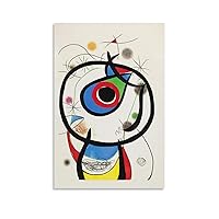 meidasi Artwork No.6 by Joan Miro Canvas Art Poster Home Decor Wall Art Hanging Picture Print Bedroom Decorative Paintings Room Aesthetic 12x18inch(30x45cm)