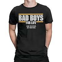 Bad Boys for Life Men's T-Shirt Movie Will Smith Police Action Retro T-Shirt Short Sleeve T-Shirt Top