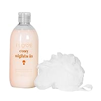 I Love Cosy Nights In Bathtime Treats Bath and Shower Gel - Body Wash and Body Exfoliator Scrub for Smooth Skin - Chocolate Marshmallow Scent - 1 pc