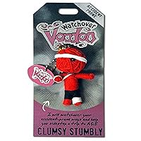 Watchover Voodoo - String Voodoo Doll Keychain – Novelty Voodoo Doll for Bag, Luggage or Car Mirror - Clumsy Stumbly Voodoo Keychain, 5 inches
