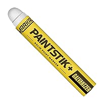 83420 P Paintstik Solid Paint Marker - Marks Removed During Galvanizing Process, White (Pack of 12)