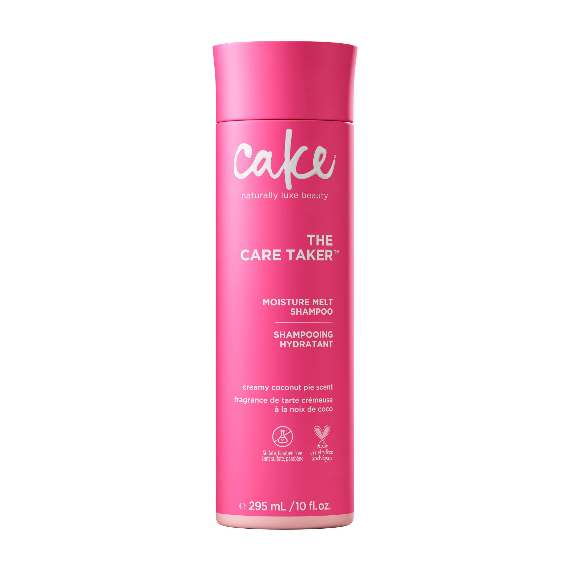 Cake Beauty Moisturizing Shampoo, The Care Taker – Hydrates and Replenishes Dry Hair – With Coconut Water, Hyaluronic Acid & Shea Butter - For All Hair Types - 10 fl oz