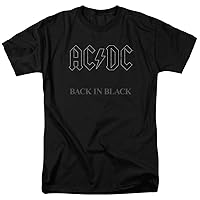 ACDC Back in Black Logo Rock Album T Shirt & Stickers - Collection