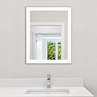 Rectangular Wall Mirror White Bathroom Mirror 16