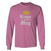 The Best Birthday Gift Kings are Born in May Long Sleeve Men's