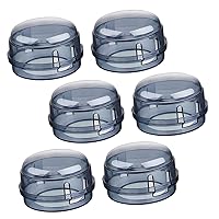 6pcs Switch Cover Gas Covers Stove Safety Case Stove Covers Protector Knob Covers Guard Plastic Child Big Hole Protection Cap