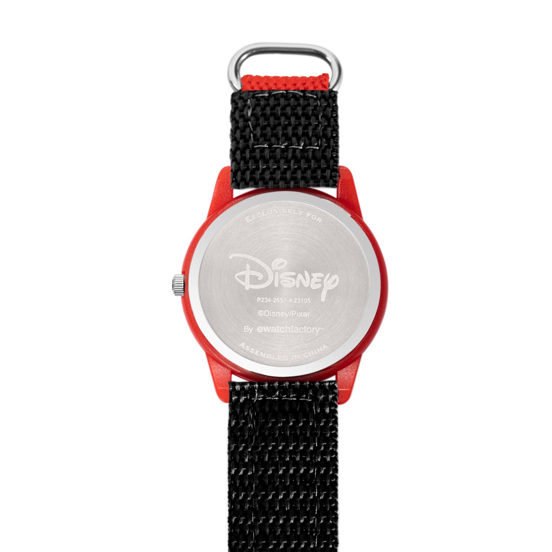 Disney Cars Kids' Plastic Time Teacher Analog Quartz Nylon Strap Watch