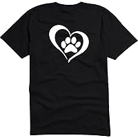 Black Dragon - T - Shirt Man black - Heart With Dog Paw - JDM / Die cut