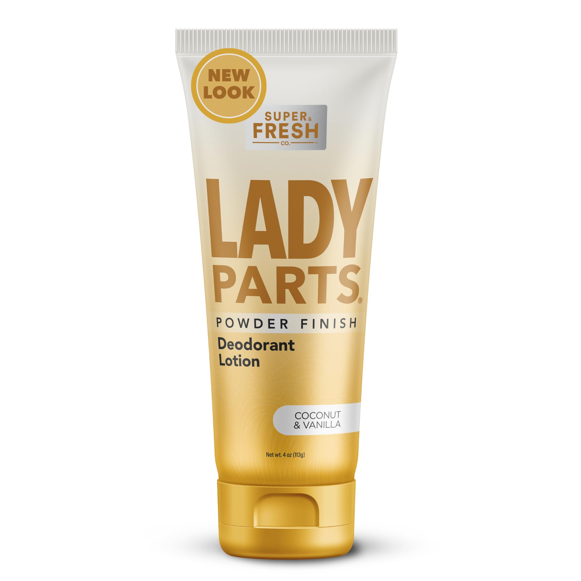 Super Fresh Lady Parts - Full Body & Private Parts Deodorant For Women - LOTION to POWDER Cream to Stop Odor - Reduce Friction & Absorb Sweat - Aluminum Free Feminine Hygiene - Lightly Scented - 4oz