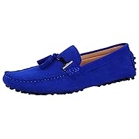 Mens-Moccasins Penny-Loafers Slip-On Casual Dress-Shoe Suede Tassels Boat Driving-Shoes