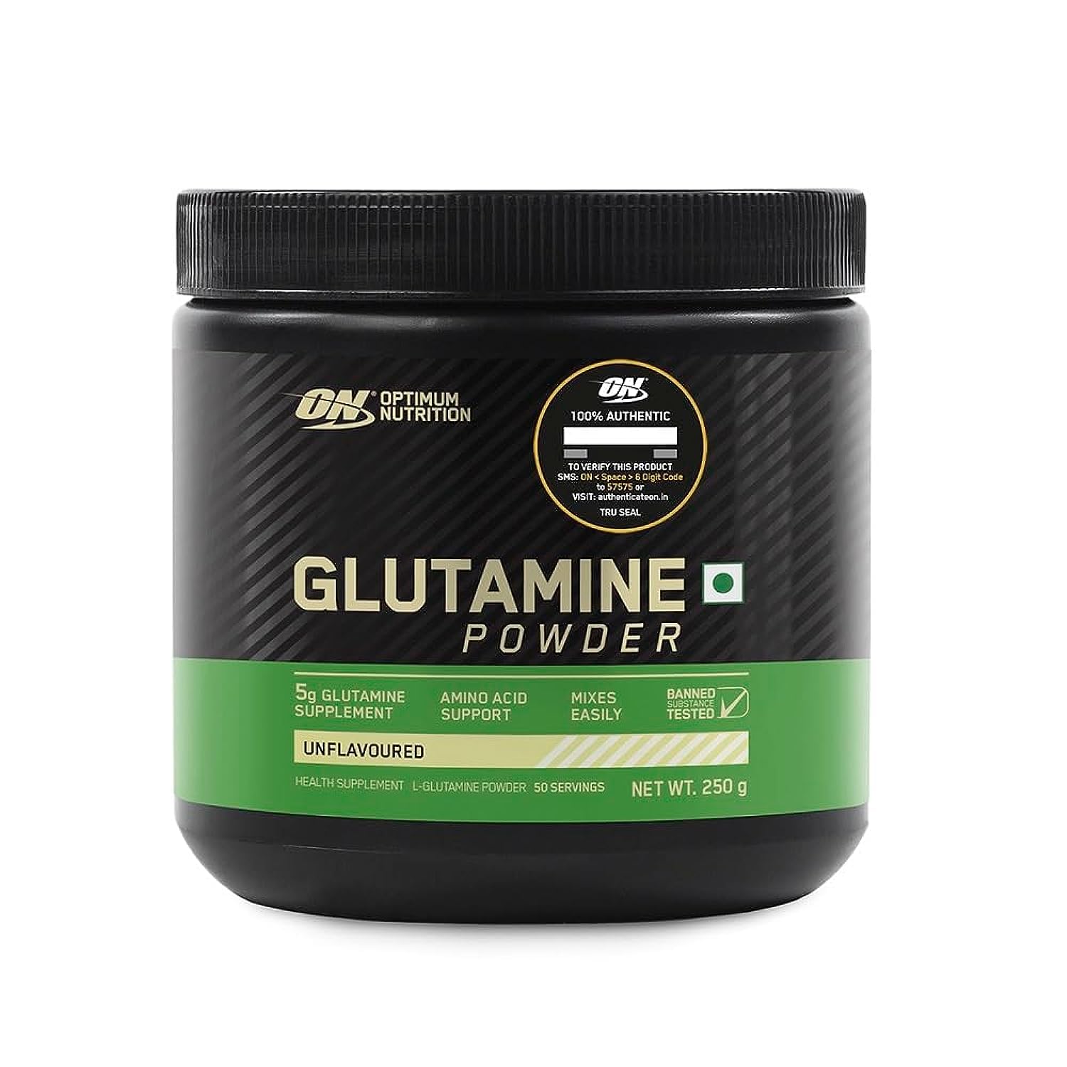 Optimum Nutrition L-Glutamine Muscle Recovery Powder, 300 Gram