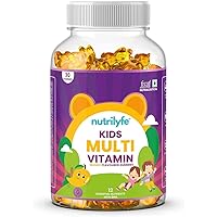 KC Kids Multivitamin Gummies | Mango Flavoured | 12 Essential Nutrients with DHA | Complete Nutrition & Brain Development | Vitamin-Rich Chewable Daily Supplements | 30 Gummies