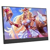 4K Computer Monitor 13.3inch Gaming Display Portable 3840X2160 IPS with Stand Smart Case Eye Care Screen 60HZ HDMI Type-C Mini for Switch Xbox Rpi Win PC Mac Laptop