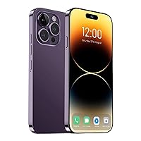 A14 Pro Max Smartphone,6+256GB Unlocked Phone,Android 13.0 Cell Phone,6.82-inch HD Screen,Dual SIM,Dual Standy,6800 mAh Battey,64MP Camera,2796 * 1290 Resolution 5G Phone.(Purple)