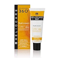 360° Fluid Cream SPF50+ 50ml / Sun Cream for Face/Daily UVA, UVB Visible Light and Infrared-A Anti-Ageing Sunscreen Protection/Dry and Normal Skin Types/Hydrating