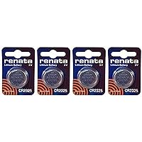 Renata CR2325 Batteries - 3V Lithium Coin Cell 2325 Battery (4 Count)