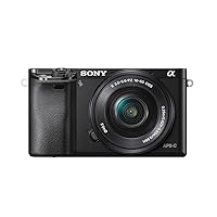 Sony Alpha a6000 Mirrorless Digital Camera with 16-50mm Power Zoom Lens (Renewed)