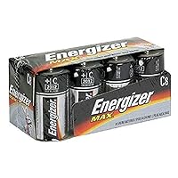 Energizer Max Alkaline, Size C, 8 pack (Pack of 2)
