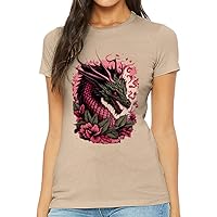 Cool Dragon Slim Fit T-Shirt - Print Women's T-Shirt - Cool Slim Fit Tee