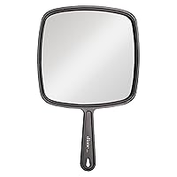 Diane Professional Quality Hand Held Mirror with Handle, Single Sided Vanity Makeup Mirror for Women, Men, Salon, Barber, Shaving, and Travel, Large 9