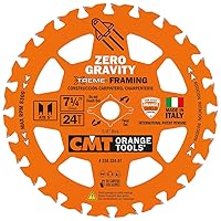 CMT Orange Tool 250.324.07-X10 FRAMING Zero Gravity 7-1/4”x5/8”, 10 Pack