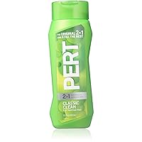 PERT 2 in 1 Complete Clean Shampoo and Conditioner - Mens Shampoo for Daily Use - Hair Conditioner for Men - Removes Dirt, Oil, and Build Up - 13.5 oz