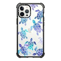 CASETiFY Ultra Impact Case for iPhone 12 Pro Max - Turtle Bay - Clear Black