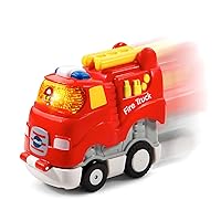 Go! Go! Smart Wheels Press and Race Fire Truck , Red
