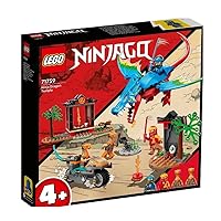 LEGO 71759 Ninjago Dragon Temple Ninja Toy and Figure Set with Motorcycle, Includes NYA Figure to Protect The Temple, Multi-Colour