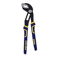 VISE-GRIP Tools GrooveLock Pliers, V Jaw, 6-inch (4935351), Black, Blue Yellow, Silver, 6
