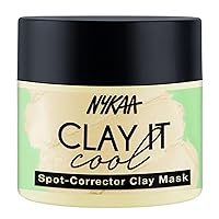 Nykaa Naturals Clay It Cool Clay Mask - Face Mask Rich in Vitamin C and Antioxidants - Combats Acne Marks and Blemishes - Spot Corrector - 3.4 oz
