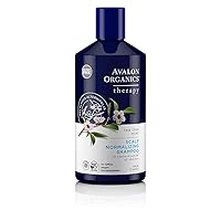 Avalon Organics Therapy Scalp Normalizing Shampoo, Tea Tree Mint, 14 Oz