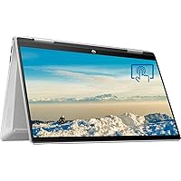 HP Pavilion x360 Laptop, 14” FHD 2-in-1 Touch-Screen Laptop, Intel Core i5-1235U, 8GB RAM, 512GB PCIe SSD, Bluetooth, Webcam, Backlit KB, Windows 11 H +GM Accessories, Silver