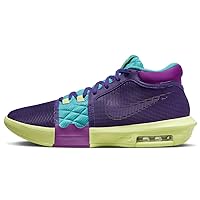 Lebron Witness 8 Basketball Shoes (FB2239-500, Field Purple/Dusty Cactus/Light Lemon Twist) Size 4.5