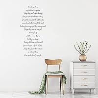 One Day, When My Children are Grown Adhesive Vinyl Wall Stickers for Home Nursery, Positive Wall Decal Sticker for Women, Men Teen Girls Office Dorm Door Wall Decor.