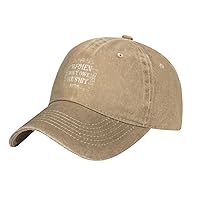 Women Don't Owe You Shit Hat for Men Women Vintage Distressed Cotton Trucker Hat Adjustable Sports Baseball Cap Black