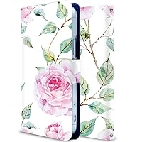 SCV38-Y02-BI1 Samsung Galaxy S9 SCV38 Case, Notebook Type, SCV38 Case, Stand Function, Card Holder, Watercolor Painting 1
