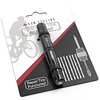 Tubeless Tire Repair Kit for Bikes 8 Colors! Fixes Mountain Bike and Road Bicycle Tire Punctures