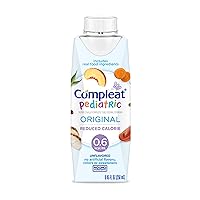 Compleat Pediatric Reduced Calorie Tube Feeding Formula, Unflavored, 8.45 Fl Oz (Pack of 24)