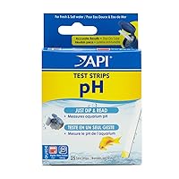 API TEST STRIPS,For Variety of Water Parameters,Monitor aquarium water quality and help prevent invisible water problems that can be harmful to fish,Use weekly and when problems appear,25-Count (33F)
