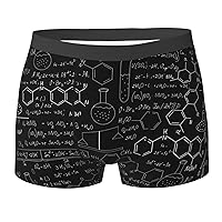 Abstract Science Chemistry Print Mens Boxer Briefs Performance Sport Boxer Briefs Athletic Underwear Moisture Wicking