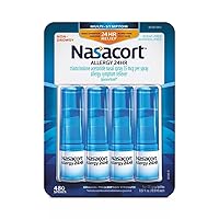 Nasacort Allergy 24 Hour, 0.57 Fluid Ounce, ApMpGI 4 Pack (120 Sprays/pack)