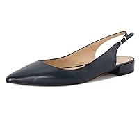 Eldof Women Low Heels Pumps | Pointed Toe Slingback Flat Pumps | 2cm Classic Elegante Court Shoes