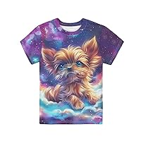 Kids Casual T-Shirt for Boys Girls Tees Top Short Sleeve Shirts 3-16T Pullover Tops Summer Clothes
