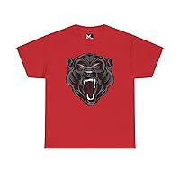 Angry Bear Unisex Heavy Cotton T-Shirt: Bold Tee Roaring Statement, Fearless Design, Perfect for Your Wild Side